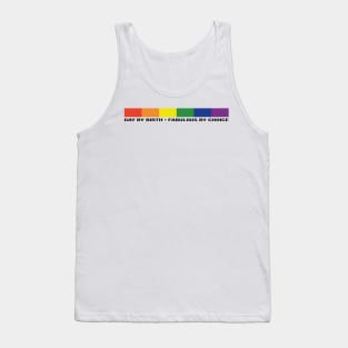 Gay By Birth - Narrow - BLACK Tank Top